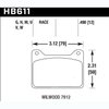 Disc Brake Pad DTC-30 w/0.490 Thickness - image 2
