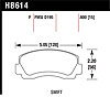 Disc Brake Pad HPS Performance Street w/0.600 Thickness - image 1