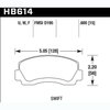 Disc Brake Pad DTC-70 w/0.600 Thickness - image 2