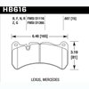 Disc Brake Pad DTC-60 w/0.607 Thickness - image 2