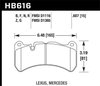 Disc Brake Pad HP Plus w/0.607 Thickness - image 3