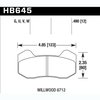 Disc Brake Pad DTC-70 w/0.490 Thickness - image 2