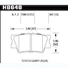Disc Brake Pad Performance Ceramic w/0.607 Thickness - image 1