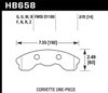 DTC-60 BRAKE PADS Corvette 1-pc Front - image 2