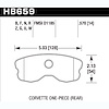 Disc Brake Pad Performance Ceramic w/0.570 Thickness - image 1