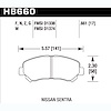 Disc Brake Pad Performance Ceramic w/0.661 Thickness - image 1