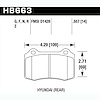 Disc Brake Pad Performance Ceramic w/0.557 Thickness - image 1