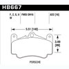 Disc Brake Pad DTC-70 w/.622 Thickness - image 2