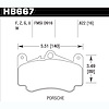 Disc Brake Pad Perf. Ceramic w/0.622 Thicknes - image 1