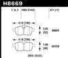 Disc Brake Pad Performance Ceramic w/0.671 Thickness - image 3