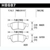Disc Brake Pad HP Plus w/0.750 Thickness - image 2