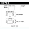 Disc Brake Pad HP Plus w/0.562 Thickness - image 2