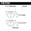 Disc Brake Pad HPS Performance Street w/0.738 Thickness - image 2