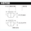 Disc Brake Pad Performance Ceramic w/0.738 Thickness
