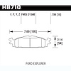 Disc Brake Pad Performance Ceramic w/0.706 Thickness