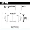 Disc Brake Pad DTC-70 w/0.661 Thickness - image 2