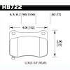 Ceramic Brake Pads 2008-11 Lexus IS-F - image 1