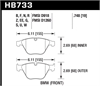 HT-10 BRAKE PADS BMW Front - image 1
