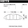 DTC-60 BRAKE PADS 2015-2017 FORD MUSTANG FRONT - image 1