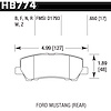 HPS 5.0 BRAKE PADS 2015-2017 FORD MUSTANG REAR - image 1