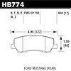 DTC-30 BRAKE PADS 2015-2017 FORD MUSTANG REAR - image 1