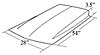 Z28-Style Cowl Scoop Overall Length: 55" - image 2