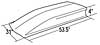 Z28-Style Cowl Scoop Overall Length: 53" - image 2
