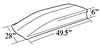 Z28-Style Cowl Scoop Overall Length: 49" - image 2