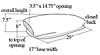 Aero III Scoop Overall: 35" L x 7-1/2" H - image 2