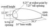 Tri-Aero Scoop Overall: 51" L x 13" H - image 3