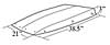 Bolt-On Z28-Style Cowl Scoop Overall Length: 42-1/2" - image 2