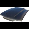 3" Cowl Induction Bolt-on Hood 1987-93 Mustang - image 1