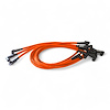 SPW300-CH-435-9 Super Mag Fiberglass-Oversleeved Spark Plug Wire Set for Small Block Chevy, Around Front [Orange]