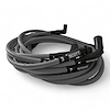 SPW300-CH-525L-R-3 Super Mag Fiberglass-Oversleeved Plug Wires, GM LS Long 525 Crate, Around Rear Under Header [Gray] - image 1