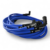 SPW300-CH-525L-R-4 Super Mag Fiberglass-Oversleeved Plug Wires, GM LS Long 525 Crate, Around Rear Under Header [Blue]