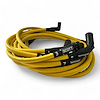 SPW300-CH-525L-R-7 Super Mag Fiberglass-Oversleeved Plug Wires, GM LS Long 525 Crate, Around Rear Under Header [Yellow] - image 1