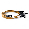 SPW300-CH-660-5 Super Mag Fiberglass-Oversleeved Spark Plug Wire Set for Small Block Dodge [Orange] - image 1
