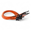 SPW300-CH-690-III-9 Super Mag Fiberglass-Oversleeved Spark Plug Wire Set for Dodge Viper Gen3 [Fluorescent Orange] - image 1