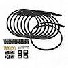 SPW300-CH-KSTR-1 DIY Super Mag Fiberglass-Oversleeved Spark Plug Wire Set, Straight Boots [Black] - image 1
