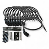 SPW300-CH-LSRELO-3 DIY Super Mag Fiberglass-Oversleeved Spark Plug Wire Set, 45-Degree LS Coil [Gray] - image 1