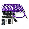 SPW300-CH-LSRELO-6 DIY Super Mag Fiberglass-Oversleeved Spark Plug Wire Set, 45-Degree LS Coil [Purple] - image 1