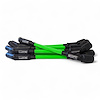 SPW300-CH-LS-T-8 Super Mag Fiberglass-Oversleeved Spark Plug Wire Set for GM LS Truck [Fluorescent Green]