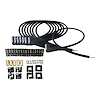 SPW300-NS-K90 DIY Super Mag Non-Sleeved Spark Plug Wire Set for DIY Sets [90-Degree Plug Boot] - image 1