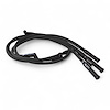 SPW300-PS-23-1 Super Mag Fiberglass-Oversleeved Spark Plug Wire Set for Ford 2.3L [Black] - image 1