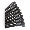 SPW300-PS-530-1 Super Mag Fiberglass-Oversleeved Spark Plug Wire Set for Big Block Ford Dragster, Under Header [Black] - image 2
