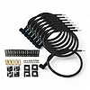 SPW300-PS-K90-1 DIY Super Mag Fiberglass-Oversleeved Spark Plug Wire Set, 90-Degree Boot [Black] - image 1