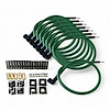 SPW300-PS-K90-4 DIY Super Mag Fiberglass-Oversleeved Spark Plug Wire Set, 90-Degree Boot [Green] - image 1