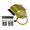SPW300-PS-K90-5 DIY Super Mag Fiberglass-Oversleeved Spark Plug Wire Set, 90-Degree Boot [Yellow] - image 1