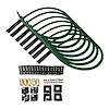 SPW300-PS-KSTR-4 DIY Super Mag Fiberglass-Oversleeved Spark Plug Wire Set, Straight Boot [Green] - image 1