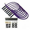 SPW300-PS-KSTR-7 DIY Super Mag Fiberglass-Oversleeved Spark Plug Wire Set, Straight Boot [Purple] - image 1